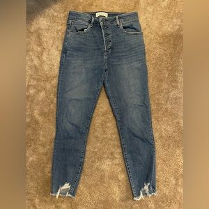 High Rise Supper Skinny Ankle Jeans